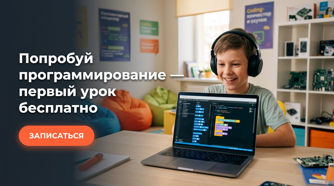 Попробуй программирование — первый урок бесплатно